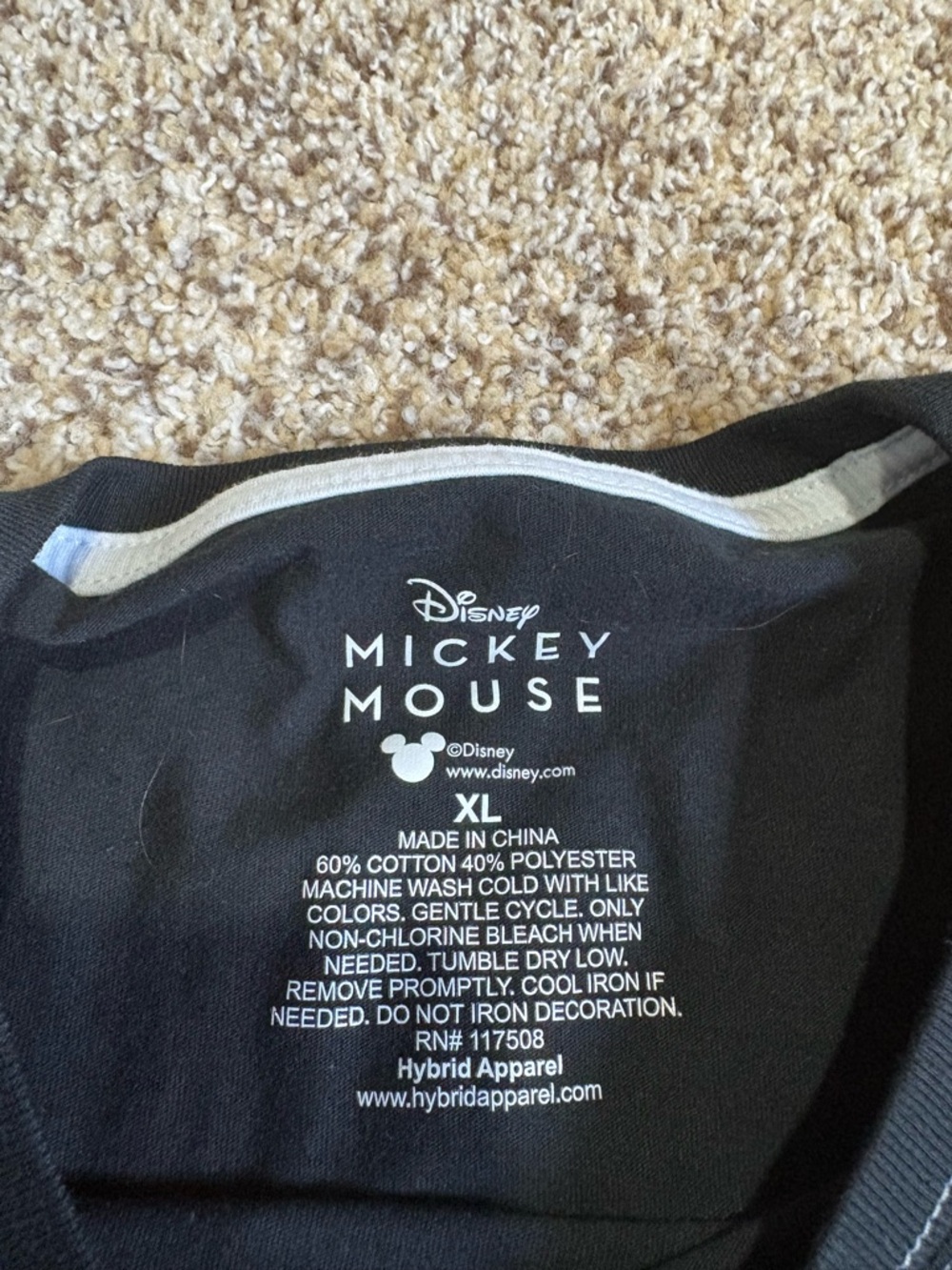 Disney Mickey Mouse Black Graphic Tee - Picture 2 of 2